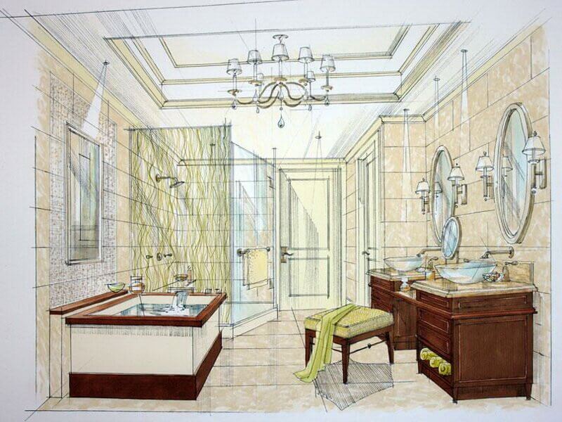 Bathroom Remodel layout plan - Remodeling Cost Calculator